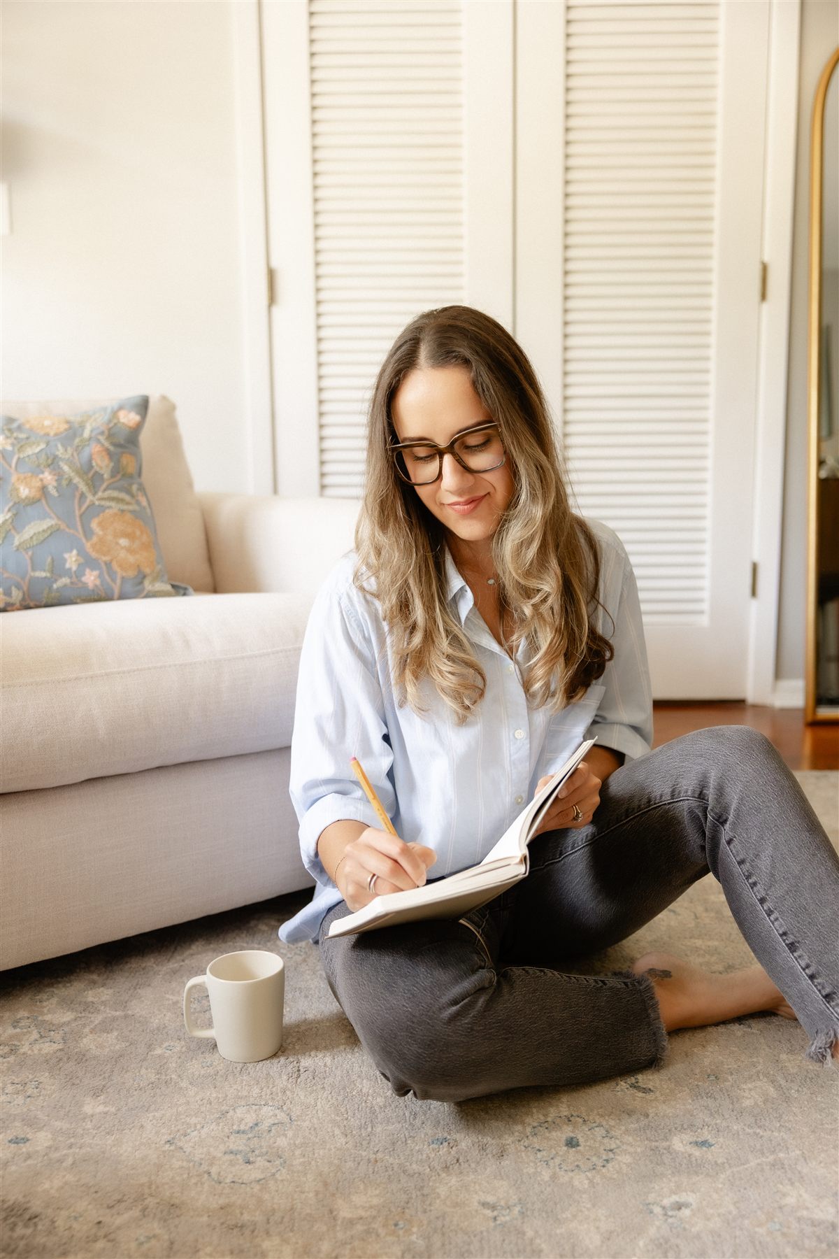 Selena Monette taking notes